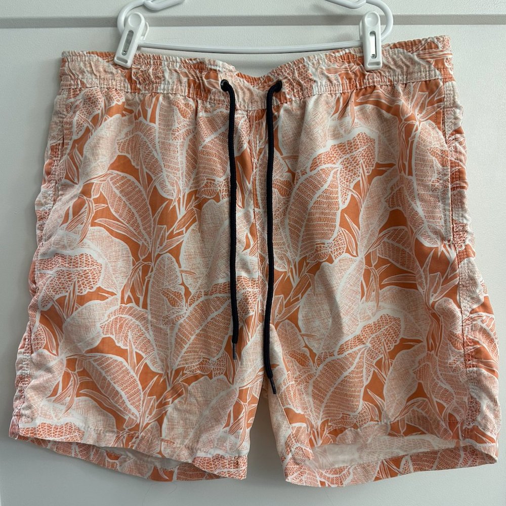 Tailor Vintage | Men's Swim Trunks | Orange | Large